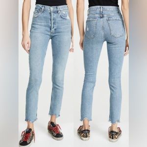Agolde Light Blue High Rise Women Jeans